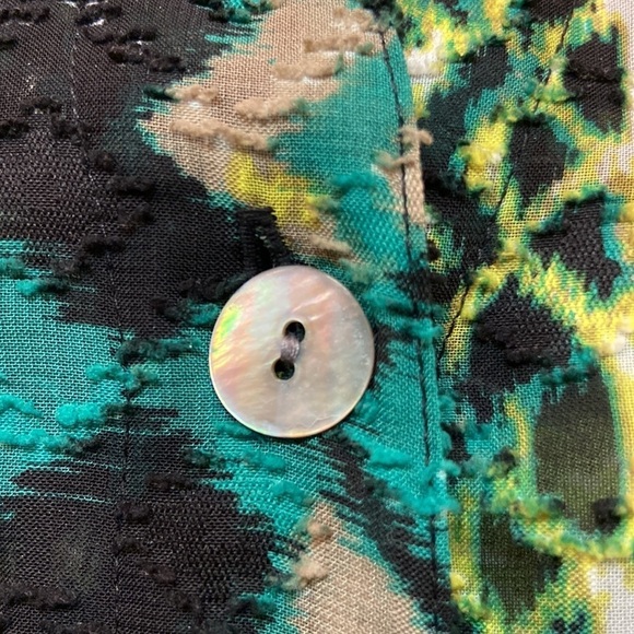 Ruby Rd V-Neck Button Down Art Deco Adjustable Sleeve Length Blouse EUC SZ 24W - Picture 8 of 12